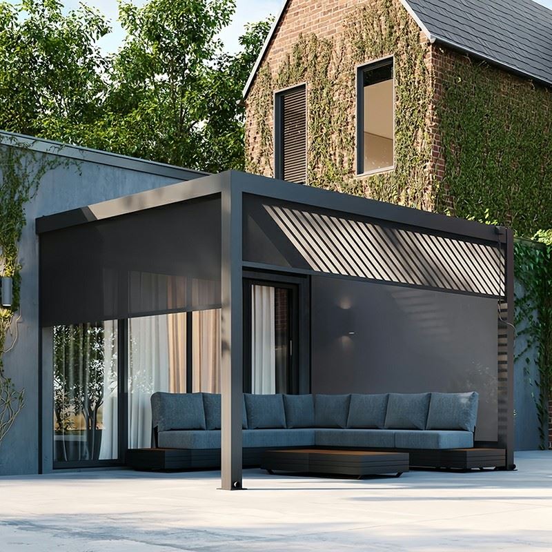 Aluminium Gazebo With Louvered Roof high quality Aluminium Gazebo With Louvered Roof high quality