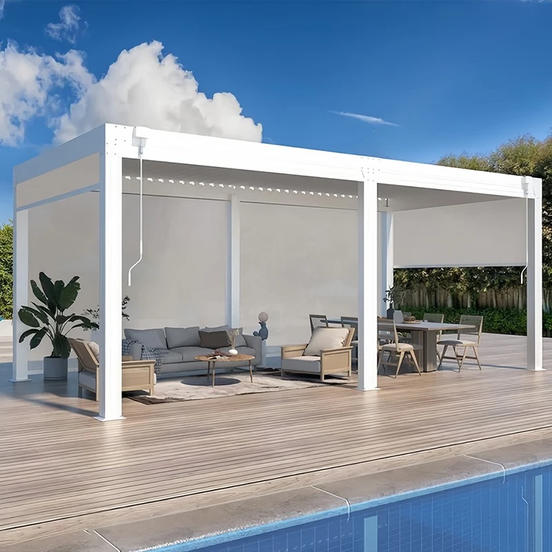 Pergola With Closing Slats factory Pergola With Closing Slats factory